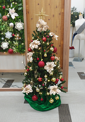 クリスマスツリー 高さ：120cm　幅：60cm